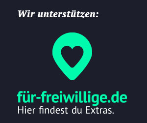 „Wir unterstützen: für-freiwillige.de – grünes Herz-Symbol auf dunklem Hintergrund.“