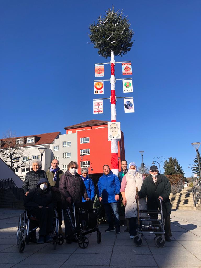 Aufstellen des Narrenbaums