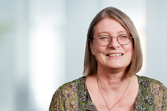 Porträt von Petra Ott, Einrichtungsleitung Marita Beissel Haus der Johanniter.