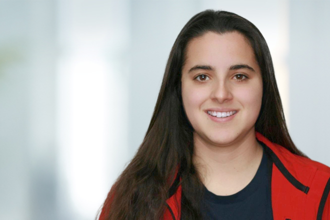 Porträt von Ramona Köck, Ortsjugendleitung Peißenberg.