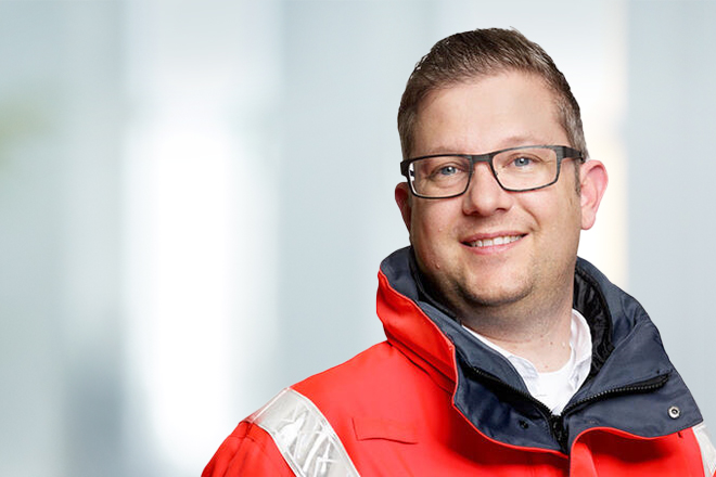 Porträt von Sven Müller, Fachberater Bevölkerungsschutz.