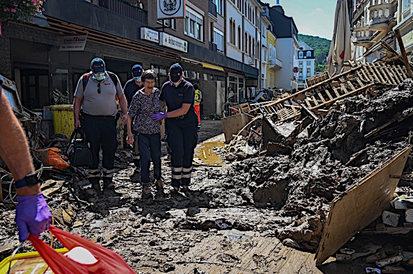 Johanniter im Bevölkerungsschutzeinsatz nach der Ahrtalflut
