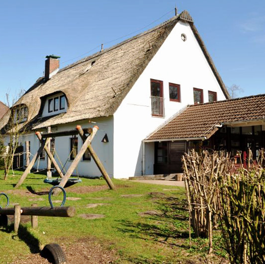 Gebäude der Kita Fuchsbau in Bokholt-Hanredder