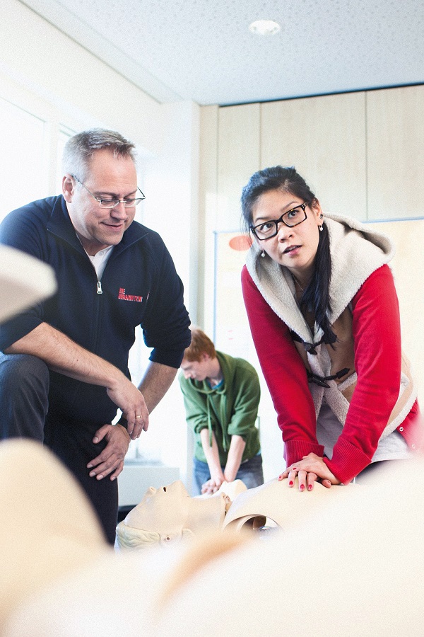 Erste-Hilfe-Ausbildung bei den Johannitern.