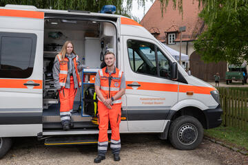 Sanitätsdienst der Donauwörther beim Schnitterfest 2025 in Maihingen 