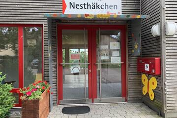 Eingang Johanniter-Kinderkrippe "Nesthäkchen"