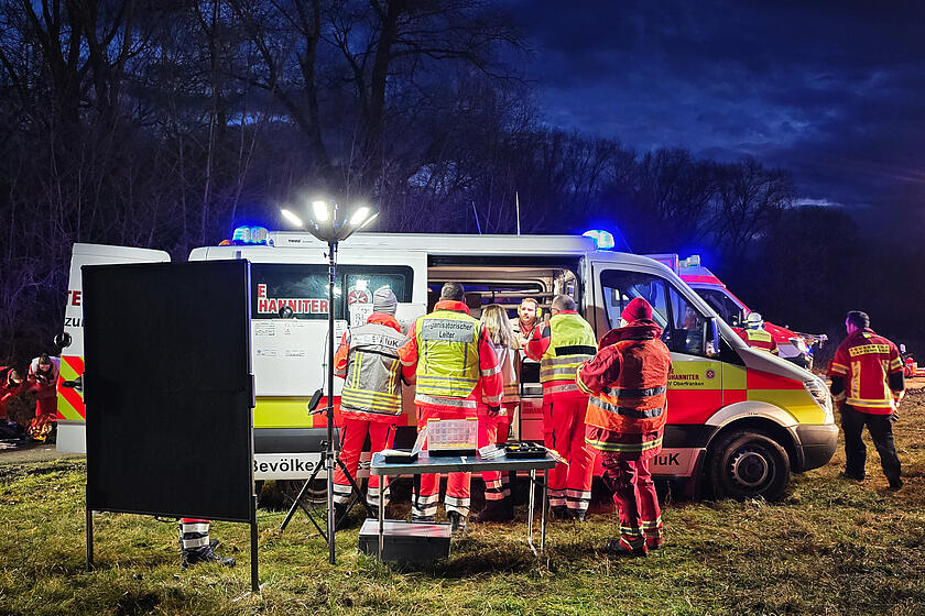 Johanniter-Bevölkerungsschutz in Oberfranken im Einsatz.