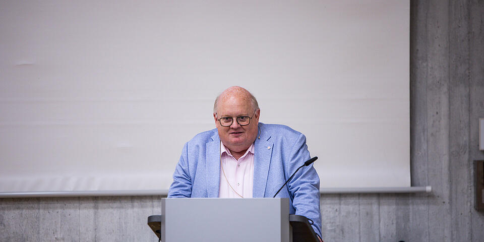 Landesvorstand Thomas Hanisch bei seiner Ansprache