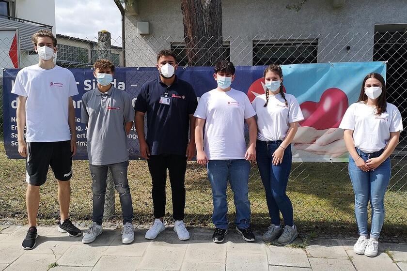 Das Team der Johanniter-Fördermitgliederwerbung in Bamberg