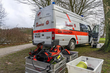 Der Gerätewagen der Johanniter-Tauchergruppe Eutin