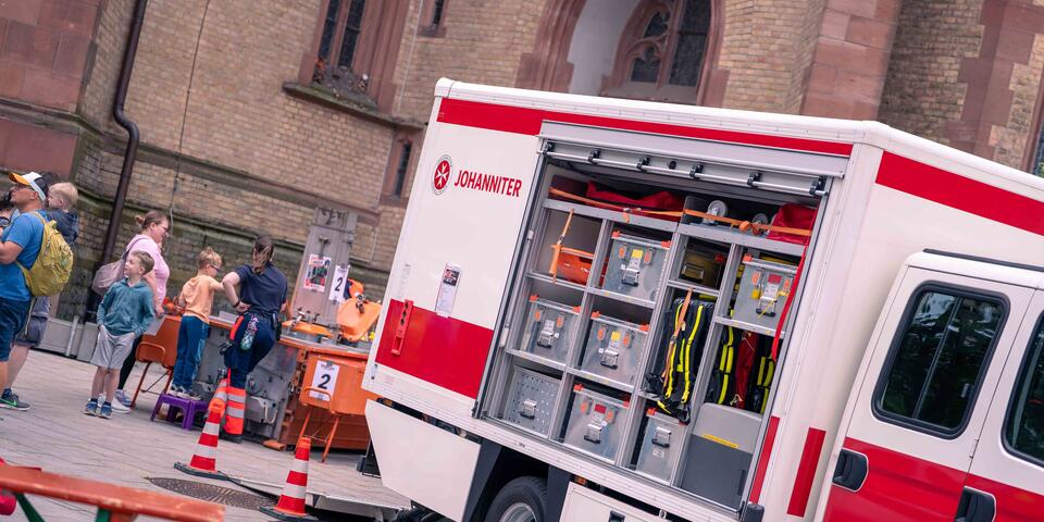 Ein Gerätewagen Sanität in Viernheim