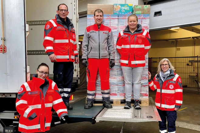 Weihnachtstrucker, Abholung der Pakete 2022