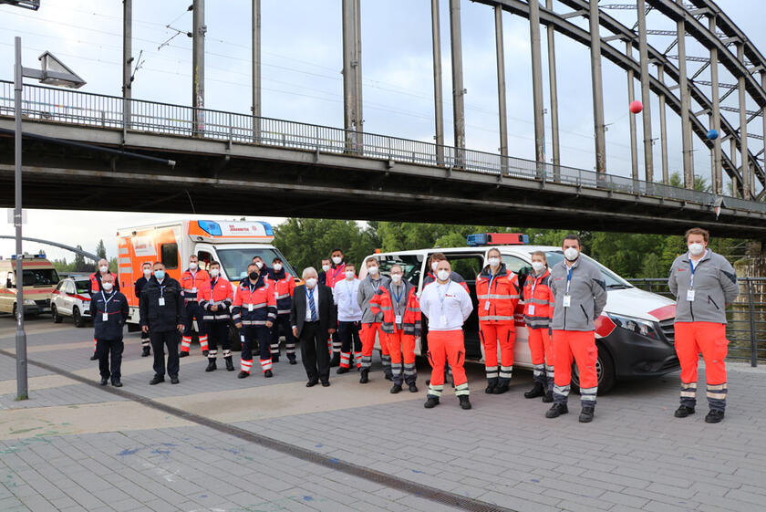 Johanniter und Malteser in Frankfurt beim Ökumenischen Kirchentag