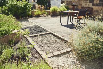 Garten des Johanniterhauses Nebra