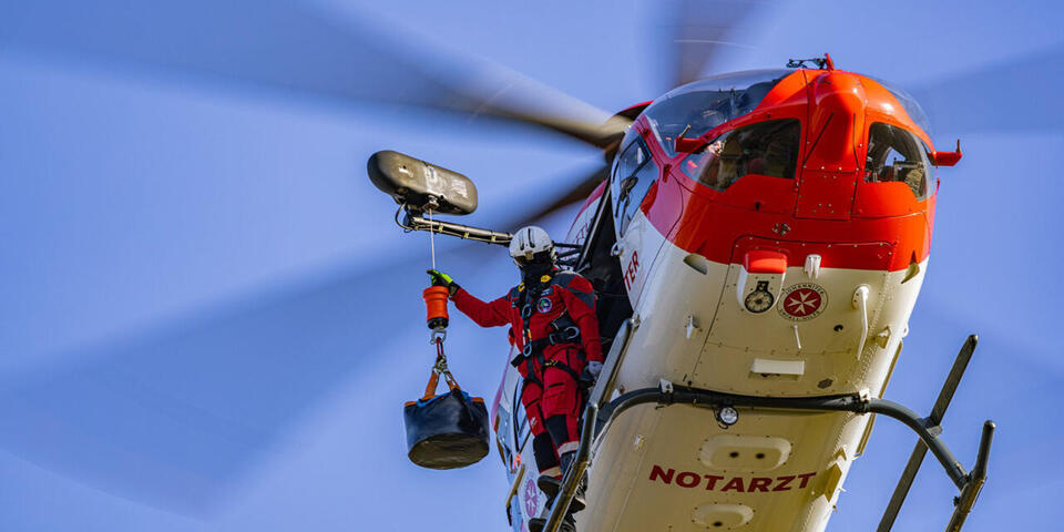 Windenübung auf dem Flugplatz in Reichelsheim / 2