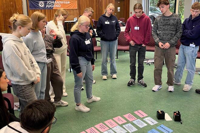 Interaktives Legepuzzle beim Kurs JGL 2025