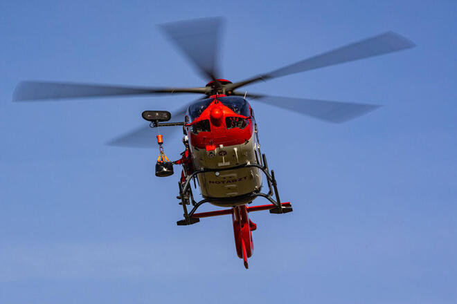 Windenübung auf dem Flugplatz in Reichelsheim / 1