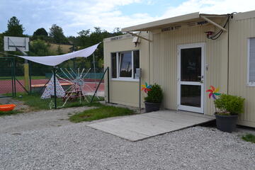 Eingang Johanniter-Kinderkrippe "Talwichtel"