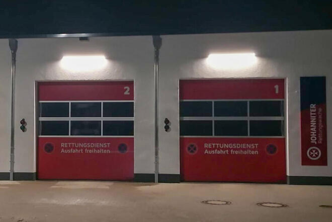 Wache Seeheim-Jugenheim in der Nacht