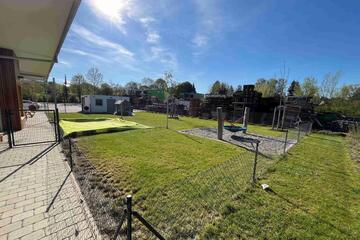 Garten der Johanniter-Kindertagesstätte Biberbande in Bibertal