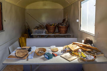 Im Bauwagen der Kita Dörpshus