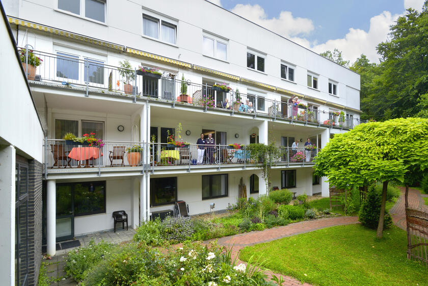 Außenansicht des Johanniter-Hospiz am Waldkrankenhaus 