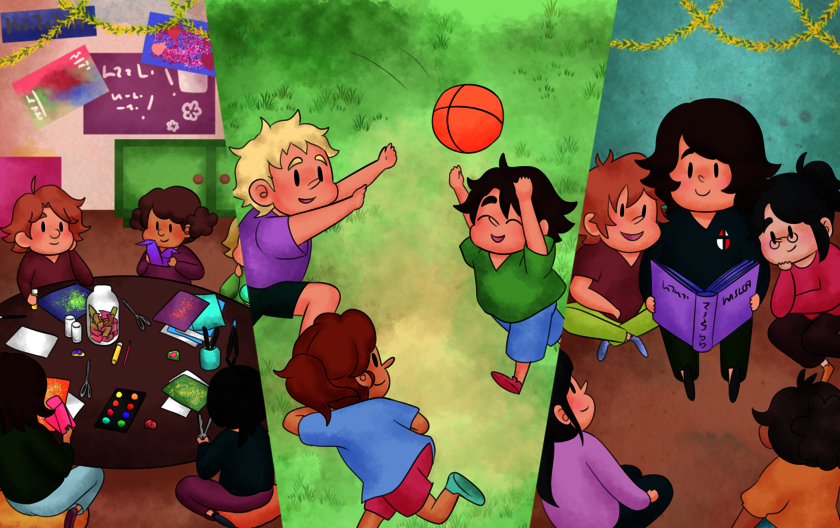 gezeichnets Bild Lacrima Kindergruppe