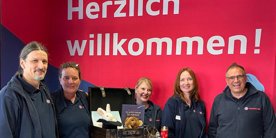 Gruppenfoto Mitarbeitende des Lacrima Trauerprojektes der Johanniter Rhein-Main