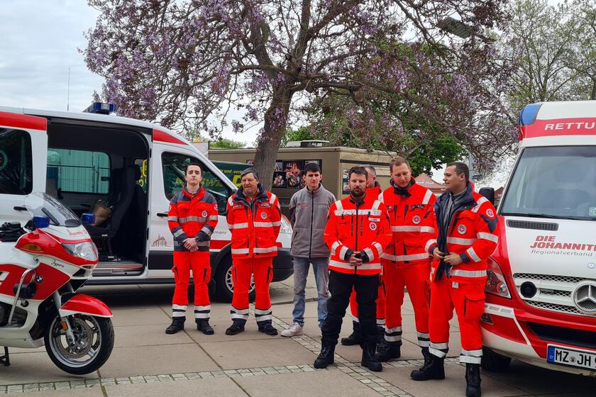 Bild von Sanitätern beim Marathon