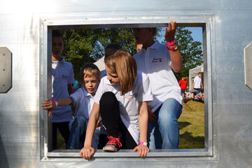 Der Trageparcours der C-Mannschaften