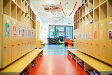 Garderobe in der Kita