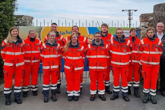 Übergabe der Verdienstmedaille Hessen an die Johanniter in Wiesbaden.