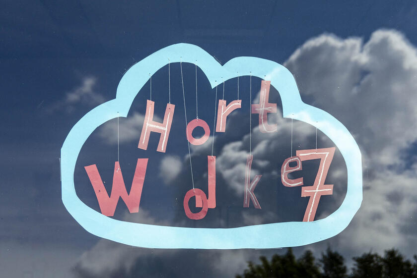 Fensterbild Hort Wolke 7