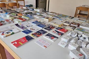 Infomaterial ausgestellt