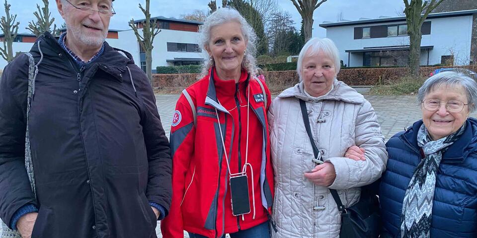 Gäste aus dem Begegnungscafé der Hochwasserhilfe freuen sich über den Ausflug