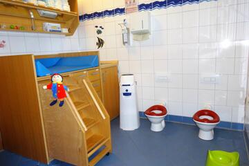 Wickelbereich Johanniter-Kinderkrippe Bernhardswald