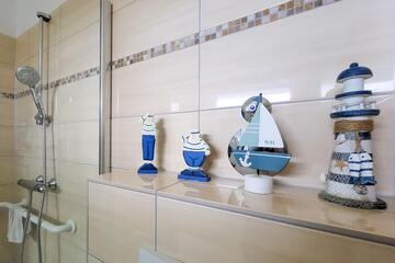 Dekoration im Badezimmer des Betreuten Wohnen Stockelsdorf