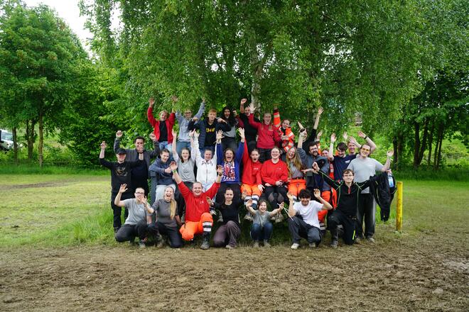 Gruppenfoto der Teilnehmenden aus Bonn, Aachen und Köln