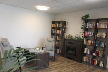 Das Kaminzimmer im Johanniter-Seniorenzentrum Hermaringen