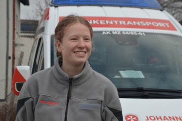 Krankenwagen mit FSjlerin