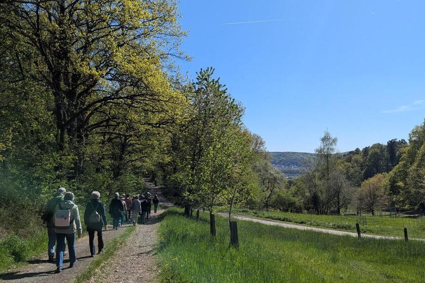 Naturwanderweg mit Personengruppe