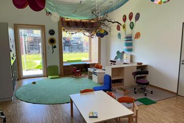 Gruppenraum der Kindertagesstätte Biberband in Bibertal