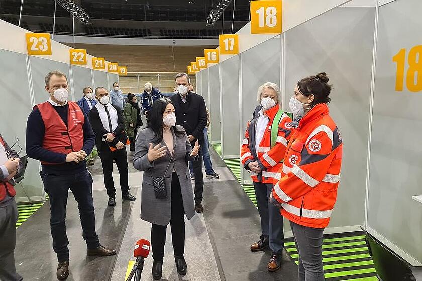 Testlauf im Johanniter-Impfzentrum Velodrom erfolgreich durchgeführt 
