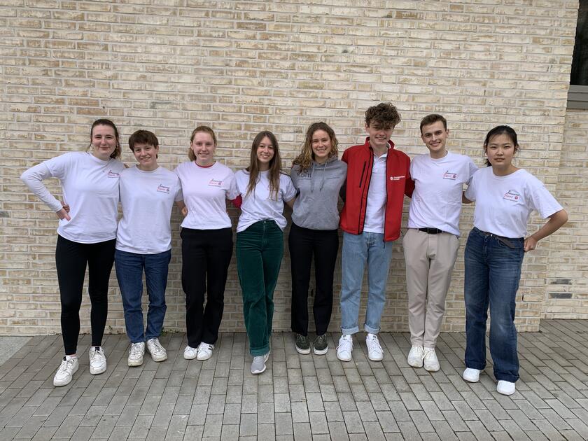 Gruppenbild des Schulsanitätsdienstes aus Mannheim