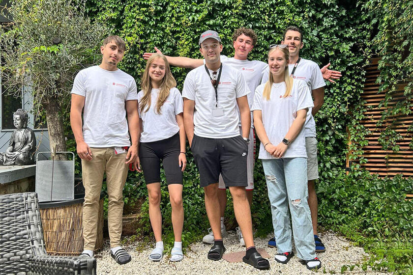 Gruppenfoto des Mitgliederwerbungsteams.