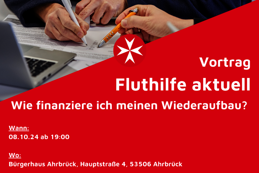 Infotafel zum Vortrag mit Datum und Ort.