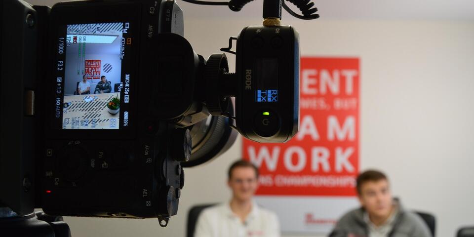 Eine Kameraaufbau für den FSJ-Film