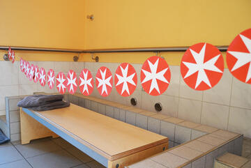 Kneippbecken der Kita Nimmerland