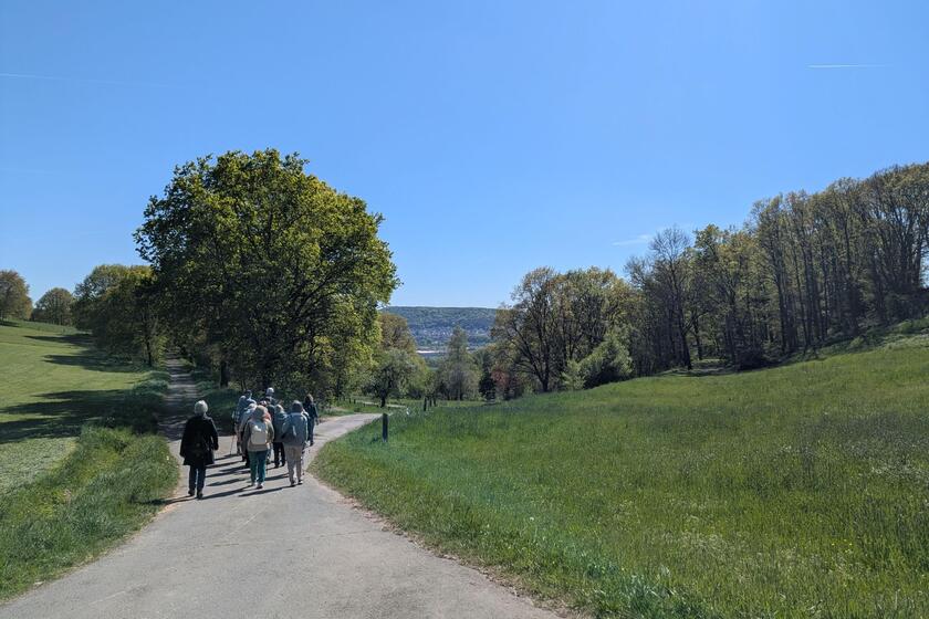 Naturwanderweg mit Personengruppe