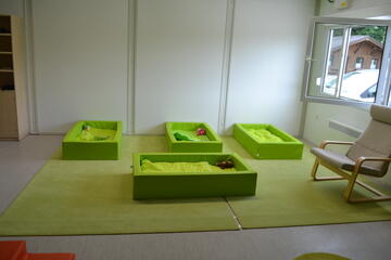 Schlafraum Johanniter-Kinderkrippe "Talwichtel"